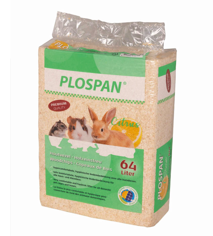 Manitoba - Plosplan - Lettiera per Roditori Trucioli - Limone - 64 litri