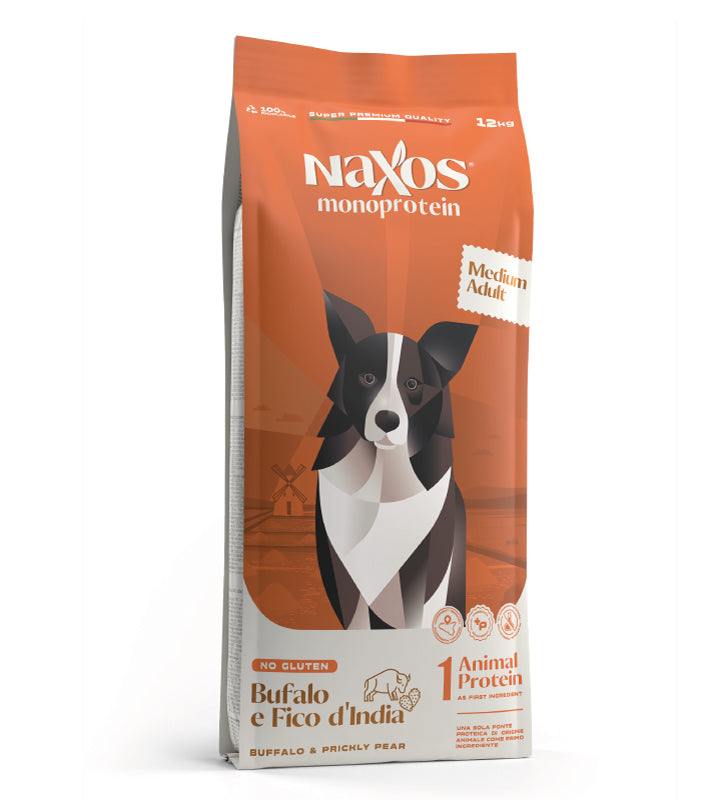 Naxos - Monoprotein - Medium - Adult - Bufalo/Fico d'India - 12kg