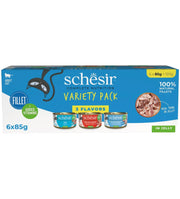 Schesir Cat - Multipack Lattine - In Gelatina - Gusti Misti - 6x85g