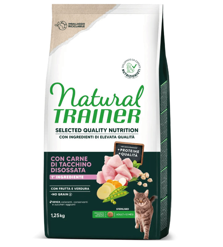 Trainer Natural Cat - Selected Quality Nutrition - Adult Sterilizzato - 1.25kg
