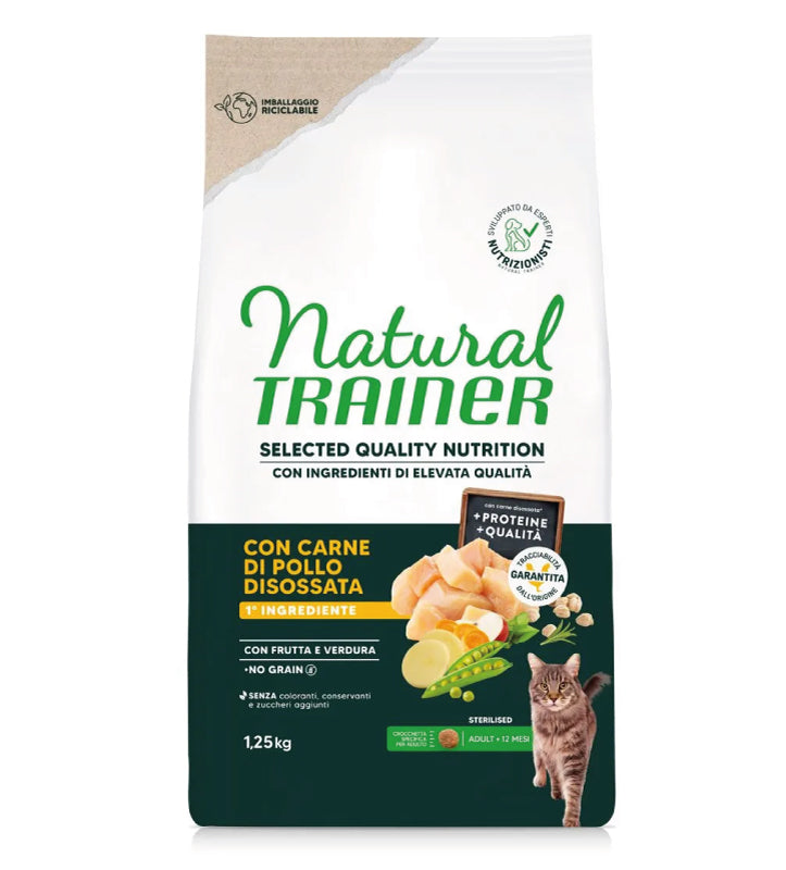 Trainer Natural Cat - Selected Quality Nutrition - Adult Sterilizzato - 1.25kg