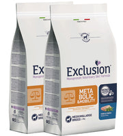 KIT 2 X Exclusion - Veterinary Diet Canine - Metabolic-Mobility - Medium/Large - 12kg
