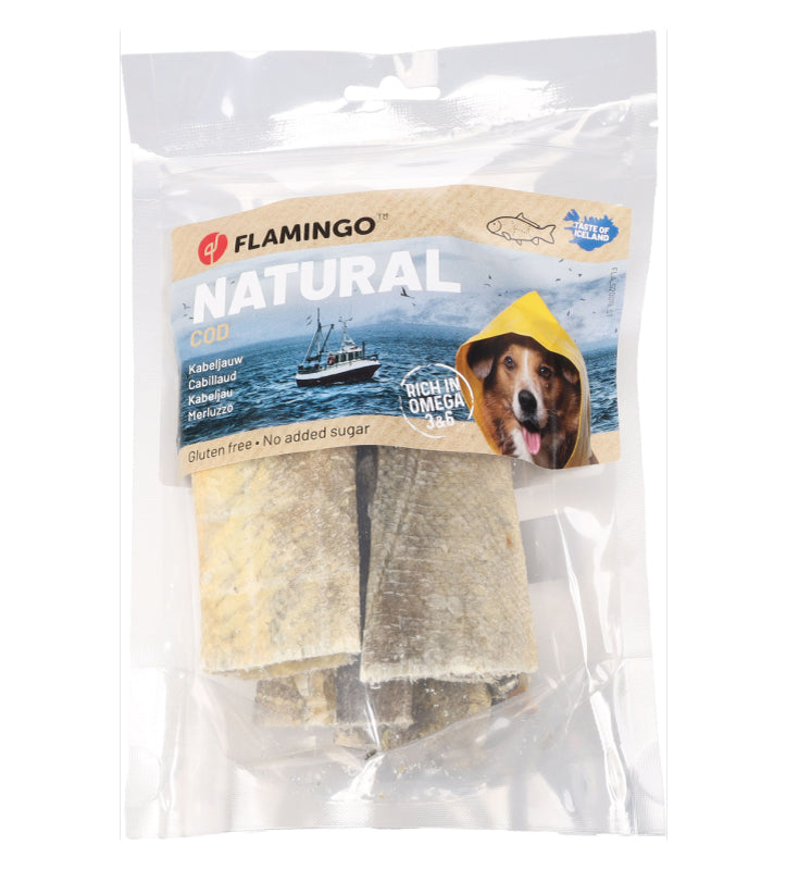 Flamingo - Nature Snack - Pelle di Merluzzo Lunga - 50gr