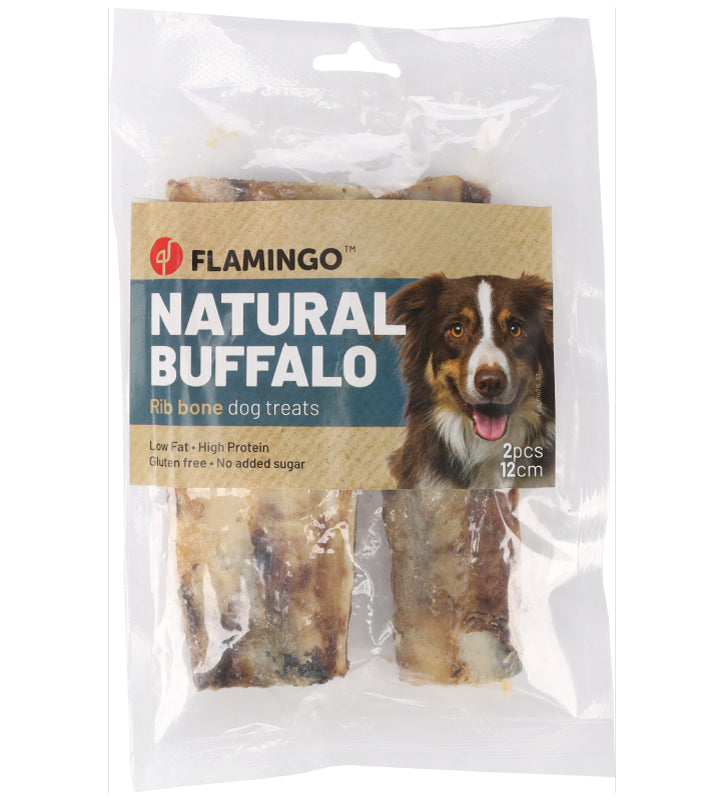 Flamingo - Nature Snack - Costola di Bufalo - 12cm - 120gr