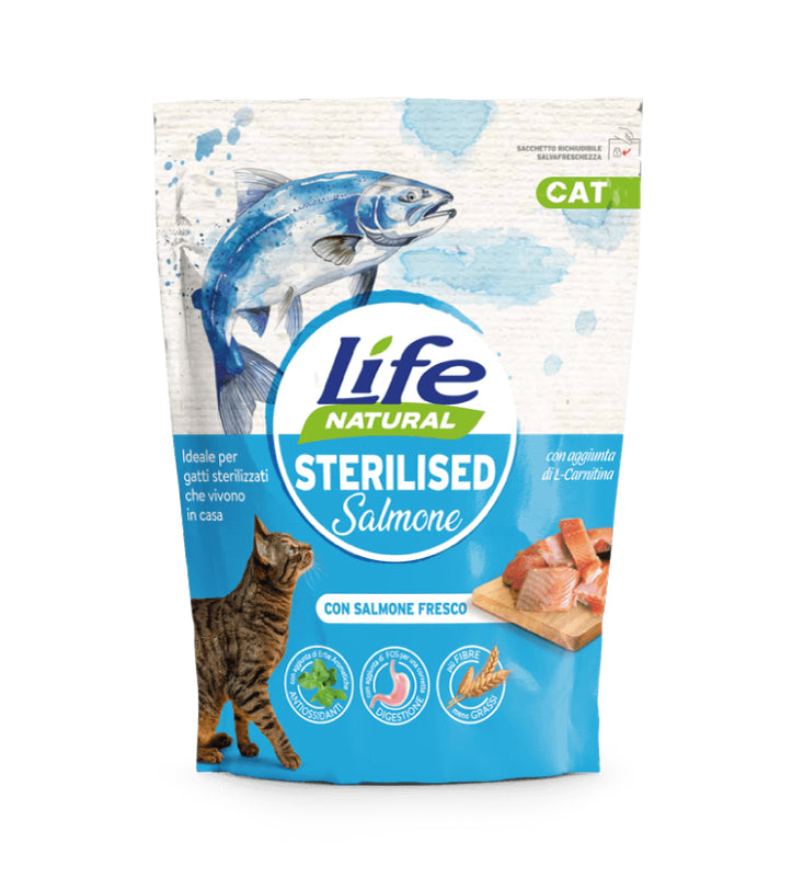 Life Cat - Natural - Sterilizzato - Salmone - 7.5kg
