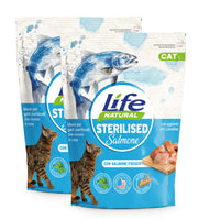 KIT 2 X Life Cat - Natural - Sterilizzato - Salmone - 7.5kg