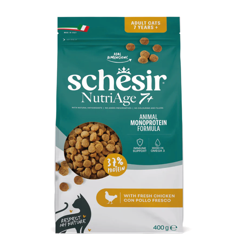 Schesir Cat - Monoprotein - Nutriage 7+ - Pollo - 400gr