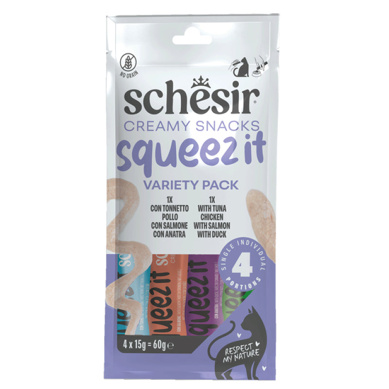 Schesir - Squeez It Snack - 4x15gr