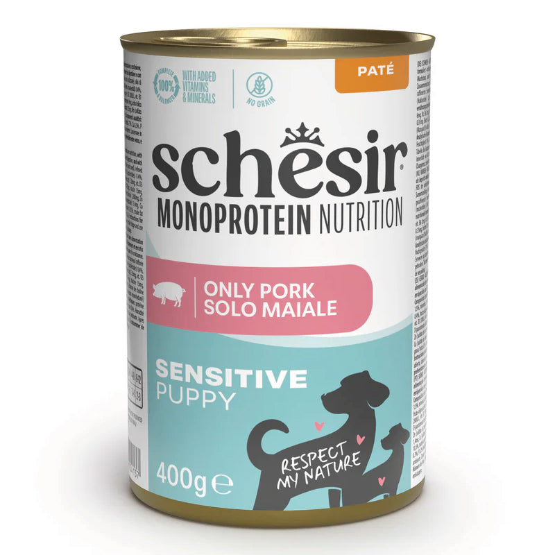 Schesir Dog - Monoprotein Sensitive - Puppy - Maiale - 400gr