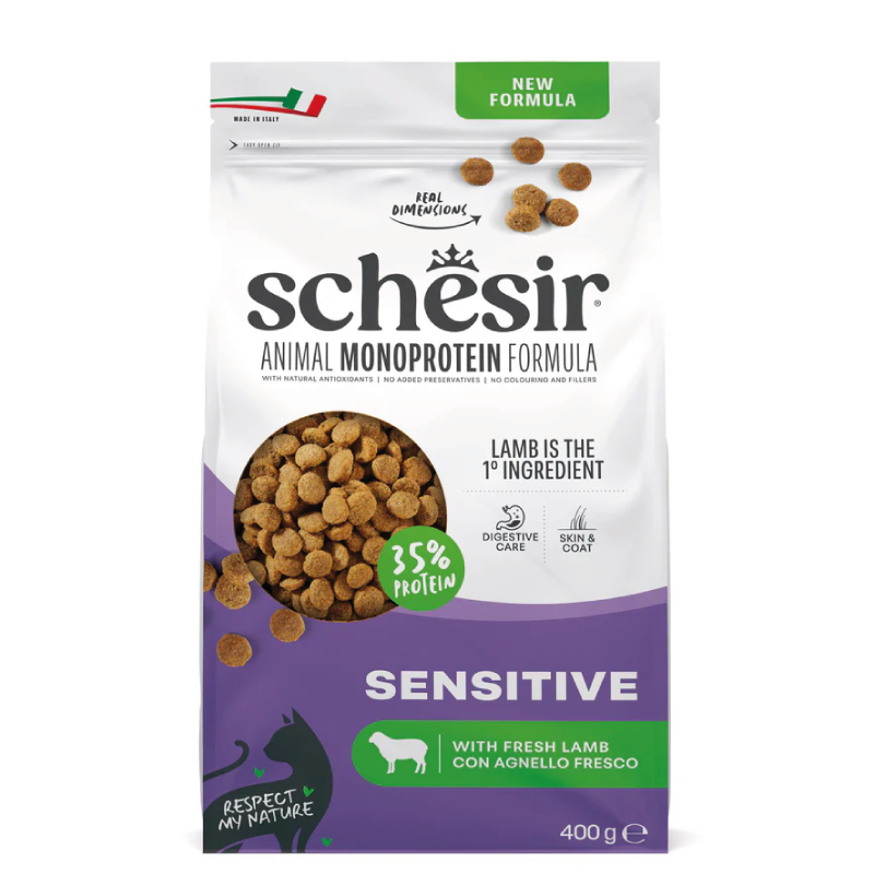 Schesir Cat - Monoprotein - Sensitive - Agnello - 400gr