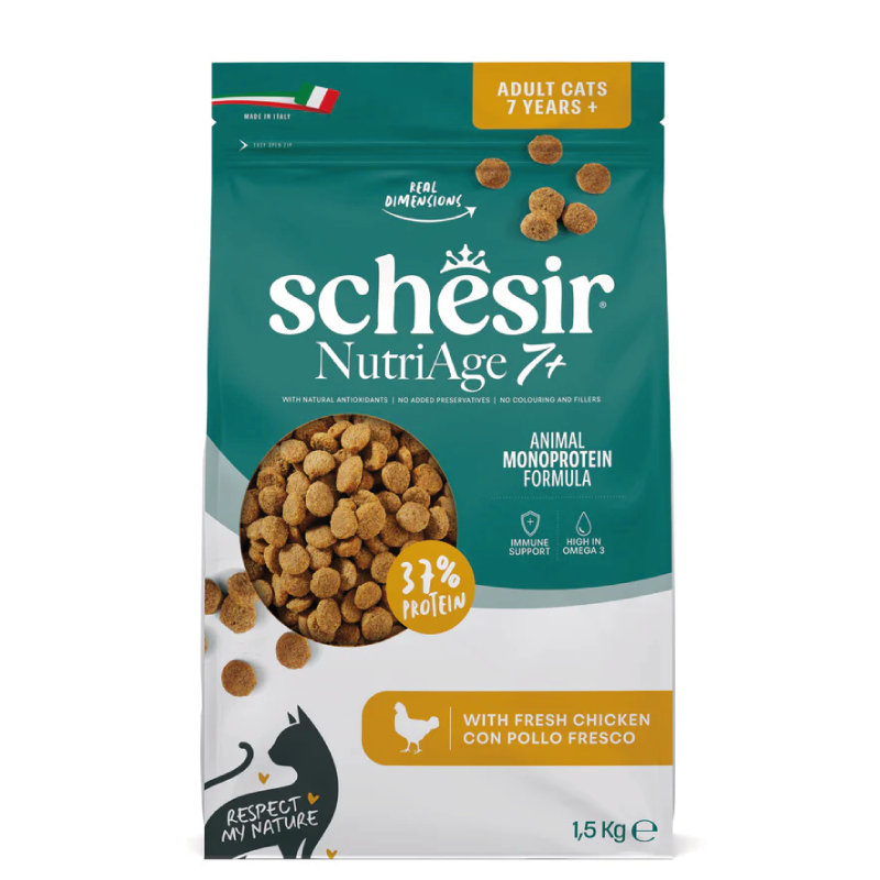 Schesir Cat - Monoprotein - Nutriage 7+ - Pollo - 1.5kg