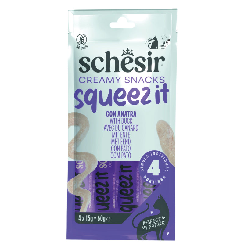 Schesir - Squeez It Snack - 4x15gr