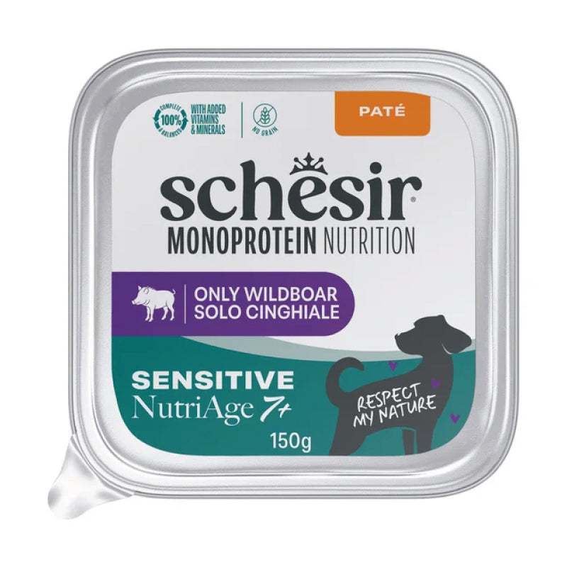 Schesir Dog - Monoprotein Sensitive - Nutriage 7+ - Cinghiale - 150gr