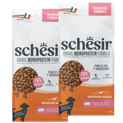KIT 2X Schesir Dog - Monoprotein - Medium Adult - Prosciutto - 12kg - DOPPIO SACCO