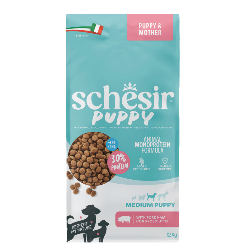 Schesir Dog - Monoprotein - Medium - Puppy - Prosciutto - 12kg