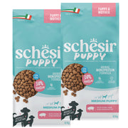 KIT 2X Schesir Dog - Monoprotein - Medium - Puppy - Prosciutto - 12kg - DOPPIO SACCO