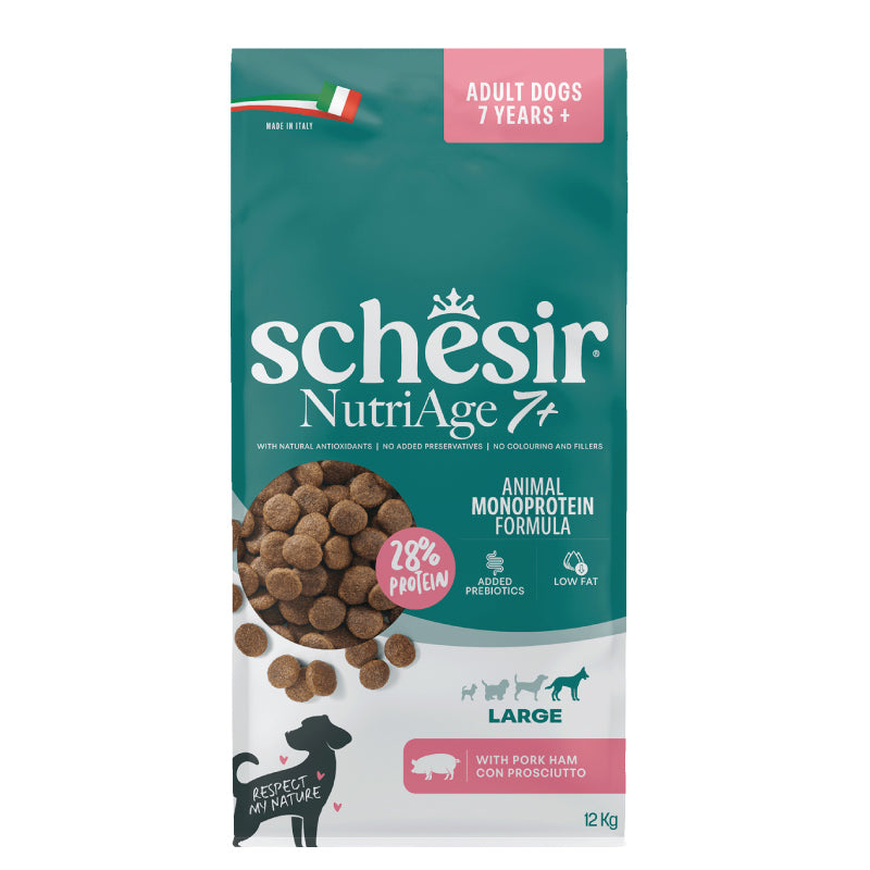 Schesir Dog - Monoprotein - Large - Nutriage 7+ - Prosciutto - 12kg