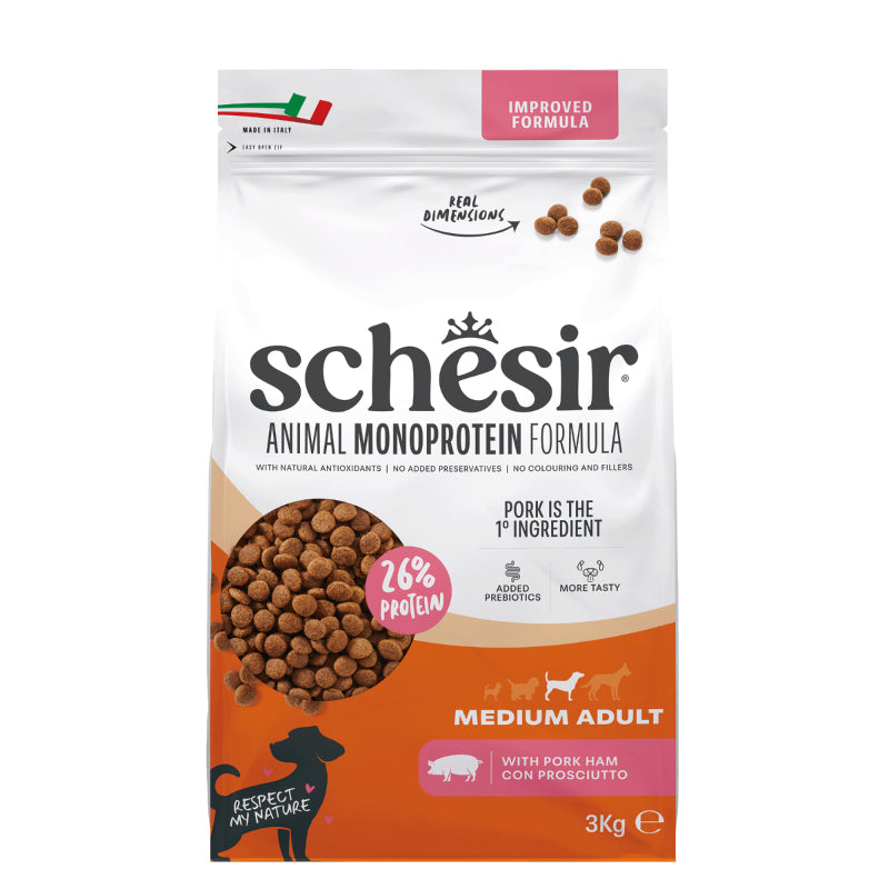 Schesir Dog - Monoprotein - Medium Adult -  3kg