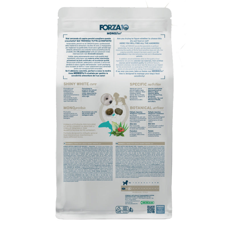 Forza 10 - MonoDiet - Mini&Toy - Shiny White Care - 1.5kg