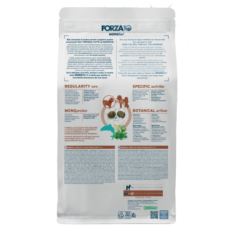 Forza 10 - MonoDiet - Mini&Toy - Regularity Care - 1.5kg