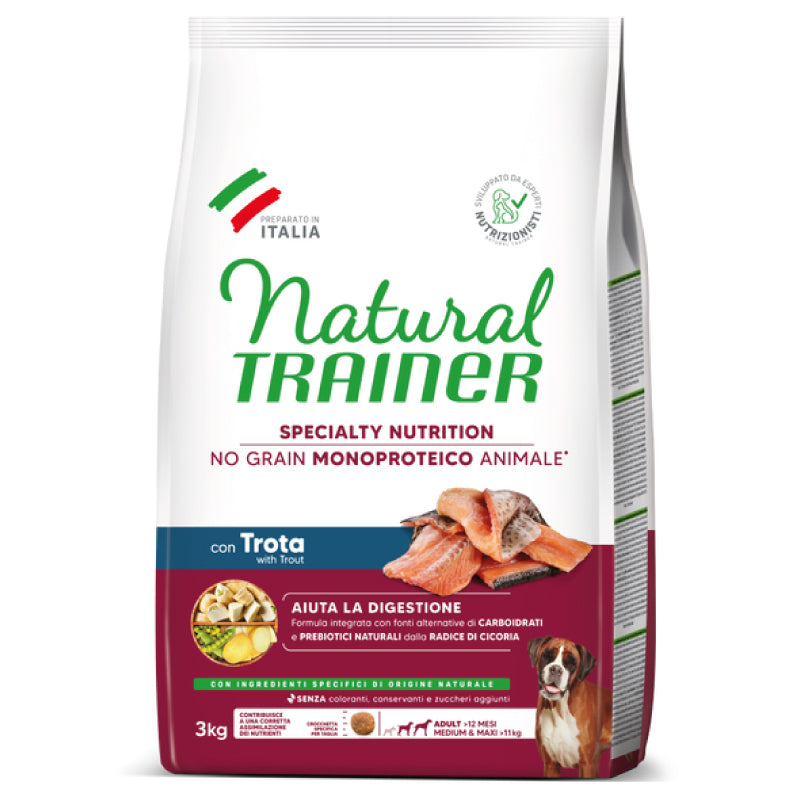 Trainer Natural Sensitive - No Grain - Medium/Maxi - Adult - 3 kg