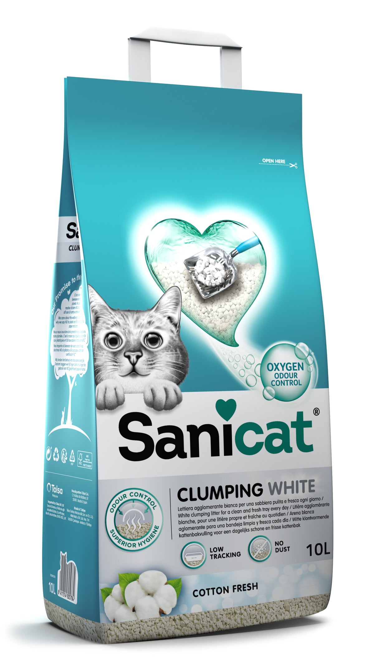Sanicat - Clumping White - 10 litri