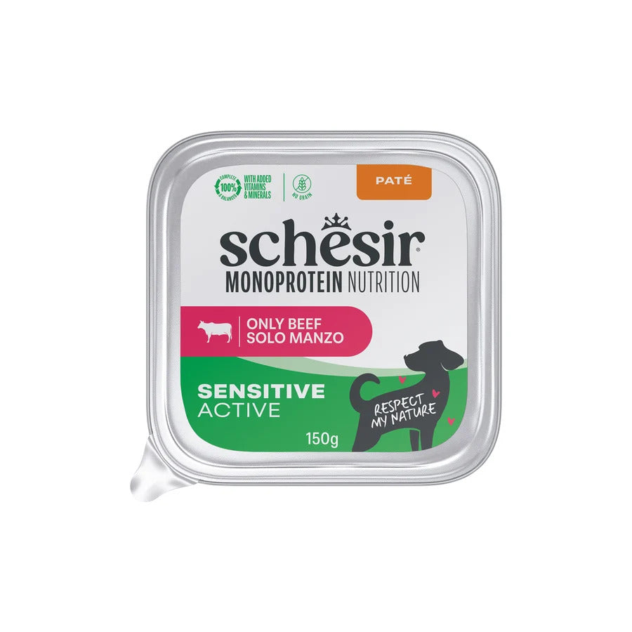 Schesir Dog - Monoprotein Sensitive - Active - Manzo - 150gr